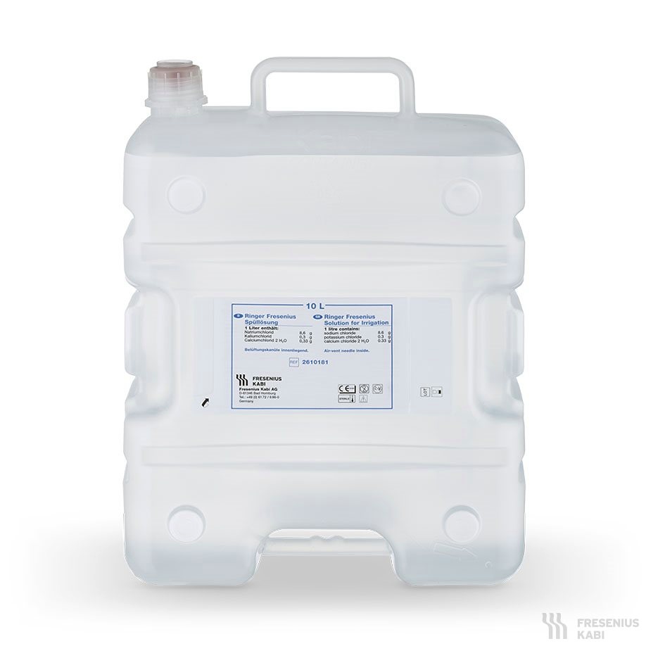 Ringerlösung Fresenius 10 Ltr. Flachbehälter mit Stopfenanschluss