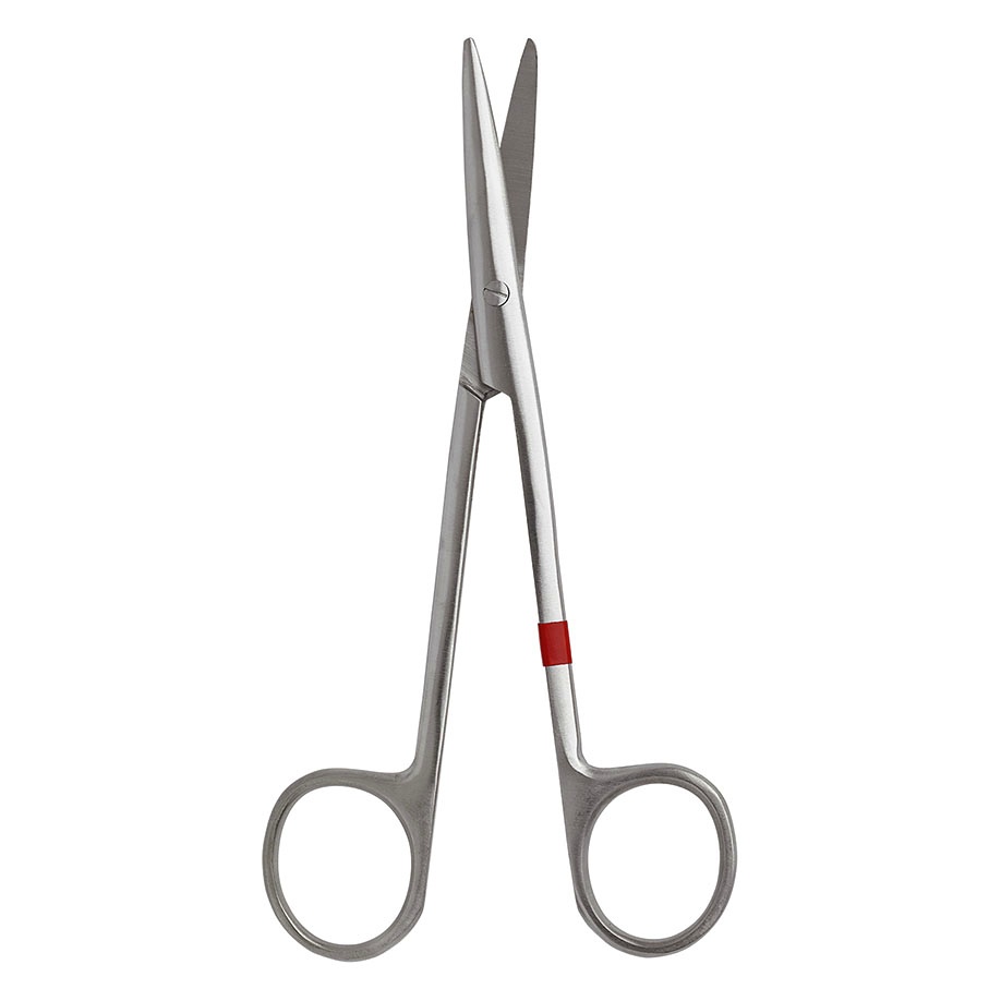 Metzenbaumscheren gebogen, stumpf/stumpf 14,5 cm, zum Einmalgebrauch (25 Stck.)