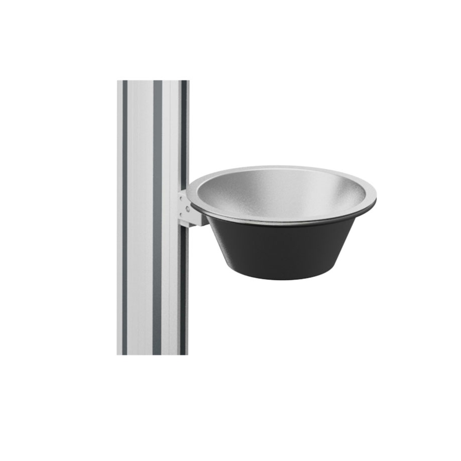 [HAE 04615] Abwurfschale Ø 320 mm aus Edelstahl Für Vielzweckwagen Variocar und 08/16