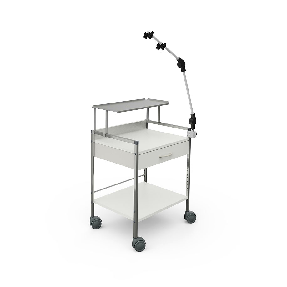 [HAE 05443] Variocar 60 Gerätewagen ER 1 911 mm hoch, mit 1 Schublade, weiß