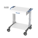 Swingo Basiswagen 60, mit 1 Schublade Dekorstreifen und Schubladengriff blau