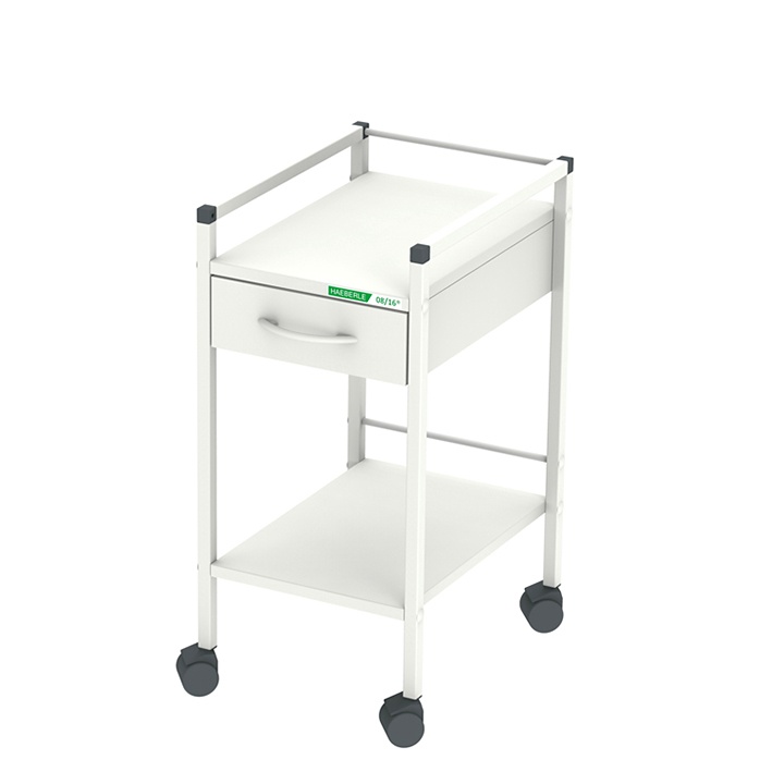 [HAE 15871] Basiswagen 08/16, 703 mm hoch Mit 1 Schublade, weiß