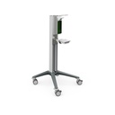 Bravo Hygienewagen 1, grau, mit Desinfektionsmittelspender