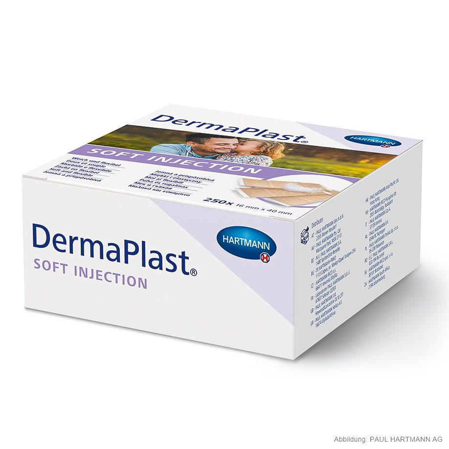DermaPlast Soft Injection Injektionspflaster 4 x 1,6 cm (250Stck.)