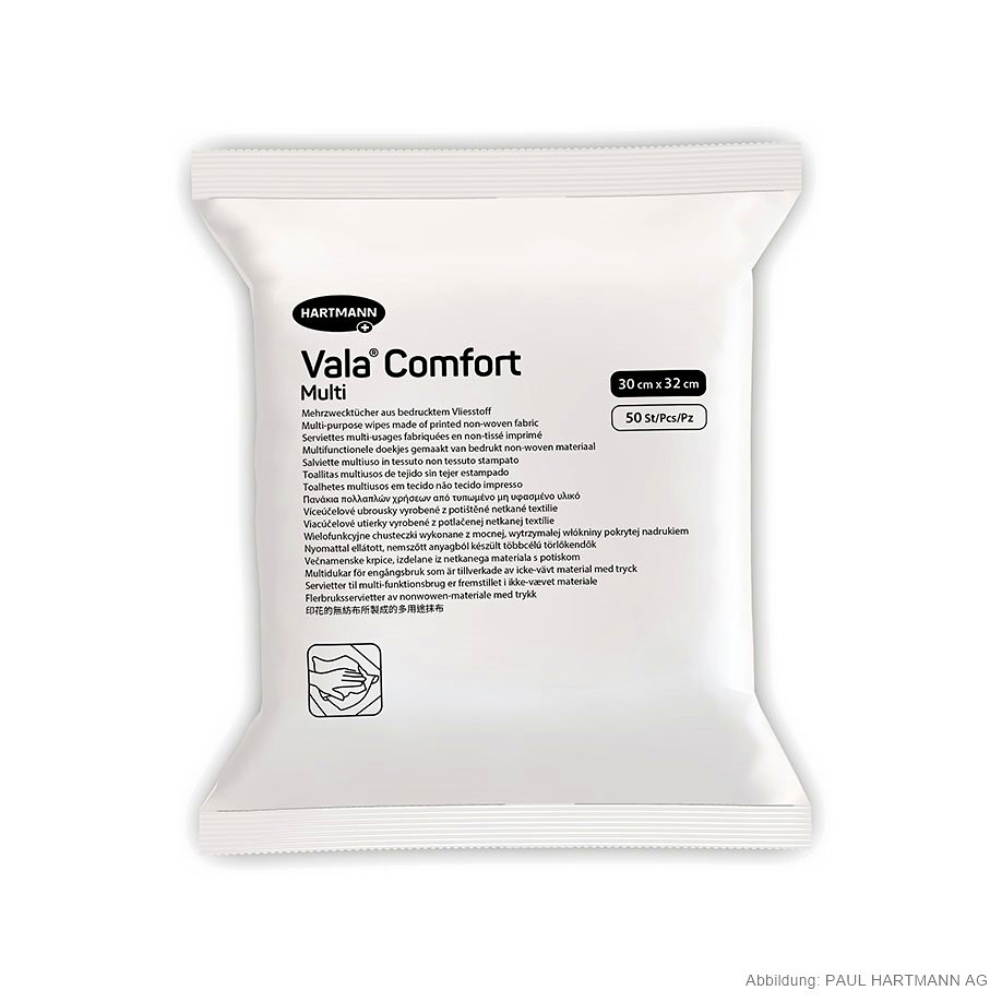 [HAP 684012] ValaComfort multi Mehrzwecktücher 30 x 32 cm (50 Stck.)