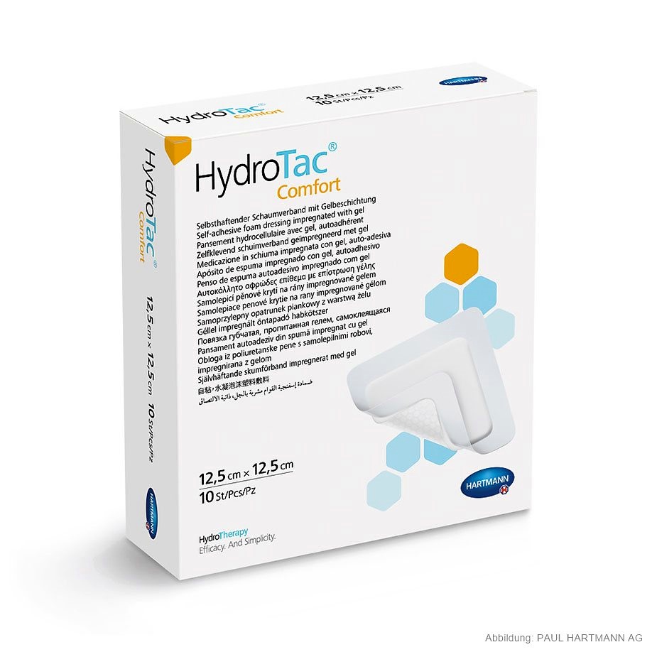 [HAP 685815] HydroTac comfort steril 12,5 x 12,5 cm Schaumstoffverband (10 Stck.)