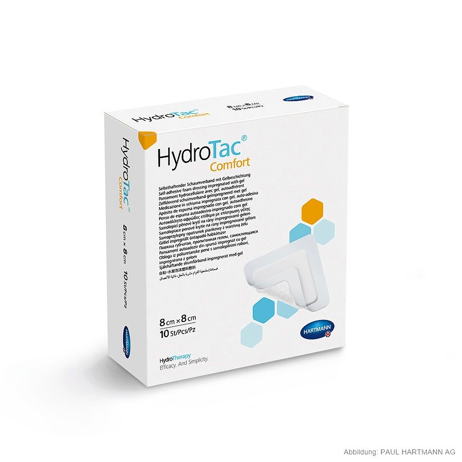 HydroTac steril 10 x 10 cm Schaumstoffverband (10 Stck.)