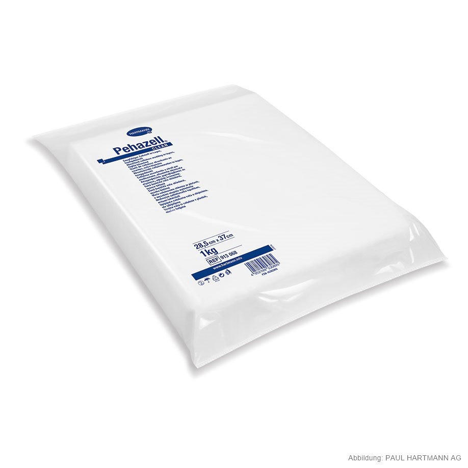 Pehazell Clean hochgebleicht Zellstoff in Lagen 1000 g, 28,5 x 37 cm