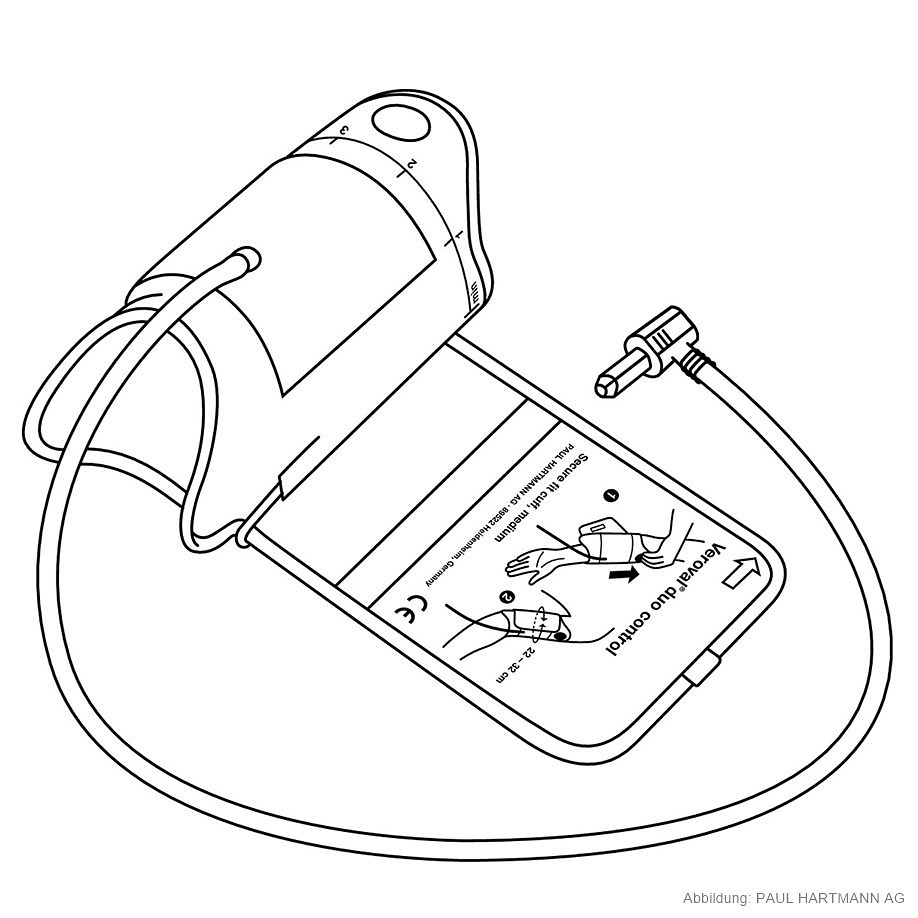 Secure fit-Manschette Medium 22-32 cm Für Veroval duo control Oberarm