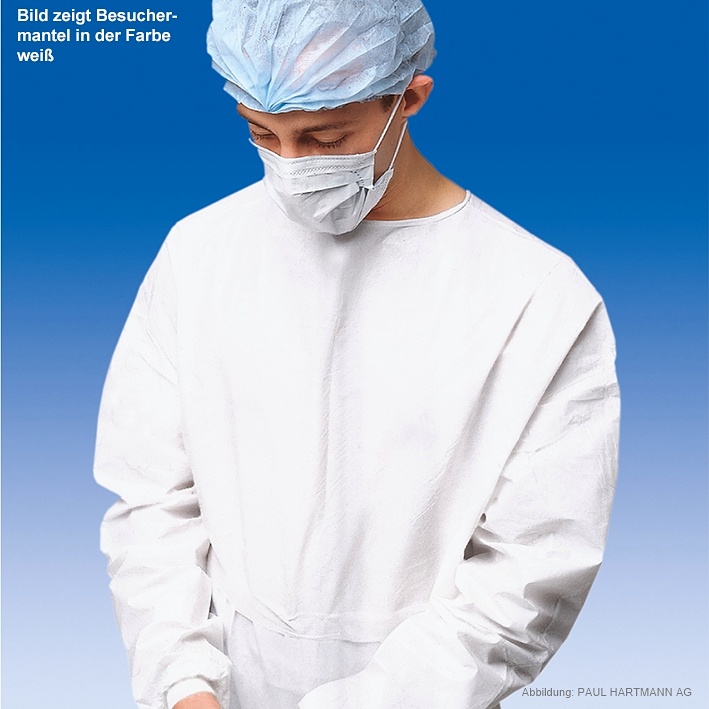 [HAP 992167] Foliodress S Besuchermantel steril blau 112 cm lang