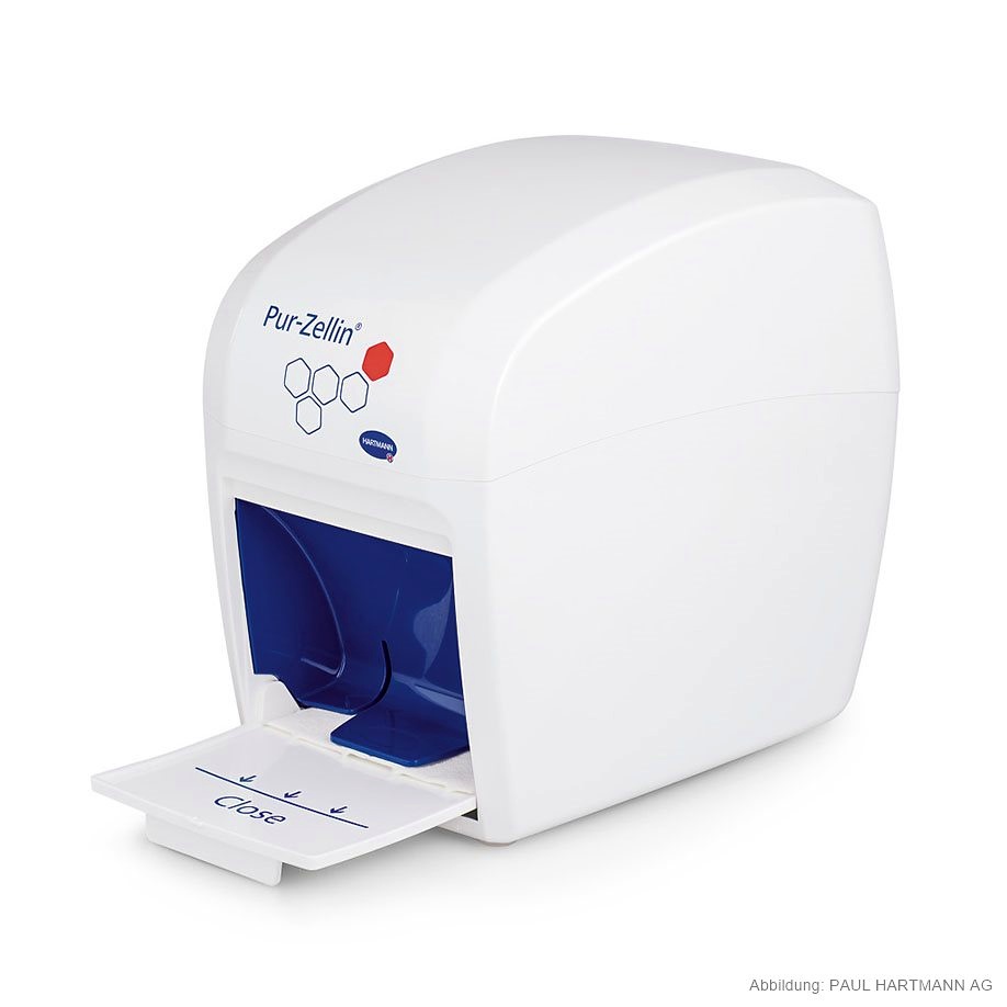 [HAP 996857] Pur-Zellin-Box, leer Zellstofftupferspender