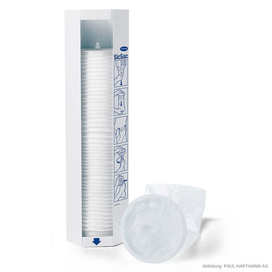 [HAP 999587] SicSac Spender 13 x 47 cm Zur Wandmontage, leer