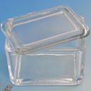 Glaskasten mit Deckel allein 9 x 7 x 6,5 cm