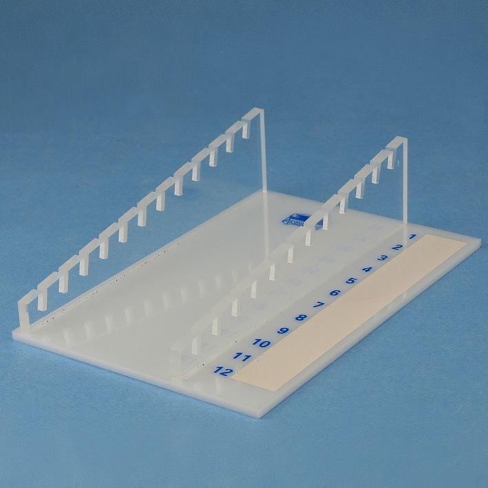 [HCT 41240010] Ablagegestell aus Plexiglas Für 12 Objektträger
