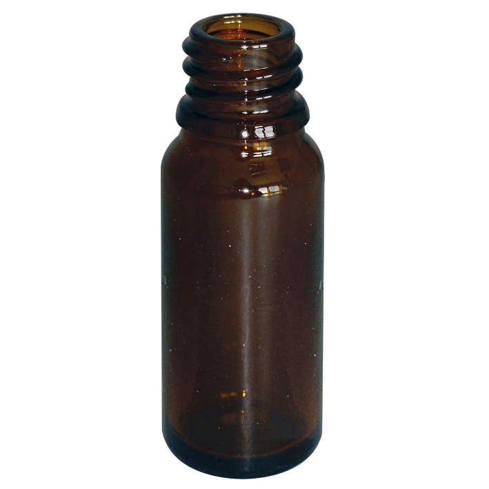 [HCT 41314005] Tropfflasche 5 ml, Braunglas Mit Gewinde DIN 18, ohne Verschluss