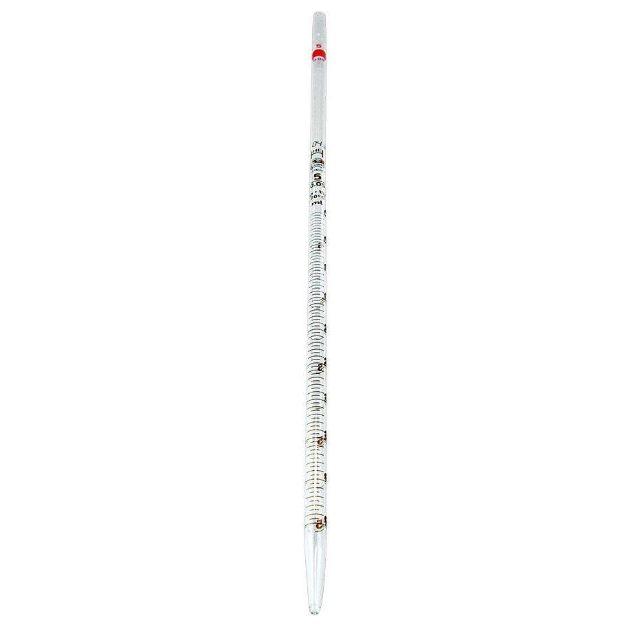 Messpipette 5 ml, Graduierung 0,1 ml Konformitätsbescheinigt
