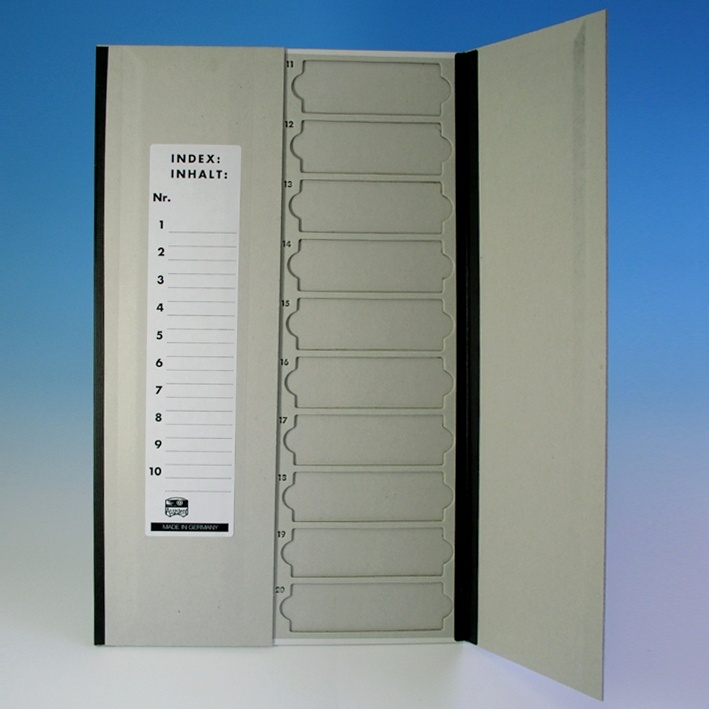 [HCT 42700020] Präparatenmappe mit Deckel Für 20 Objektträger