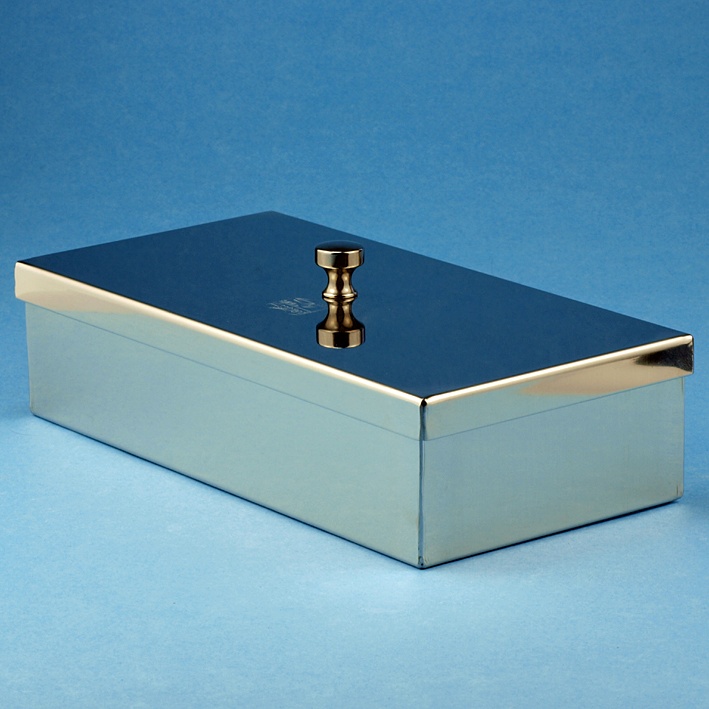 [HCT 42915003] Edelstahl-Instrumentenschale Mit Deckel, 20 x 10 x 5 cm