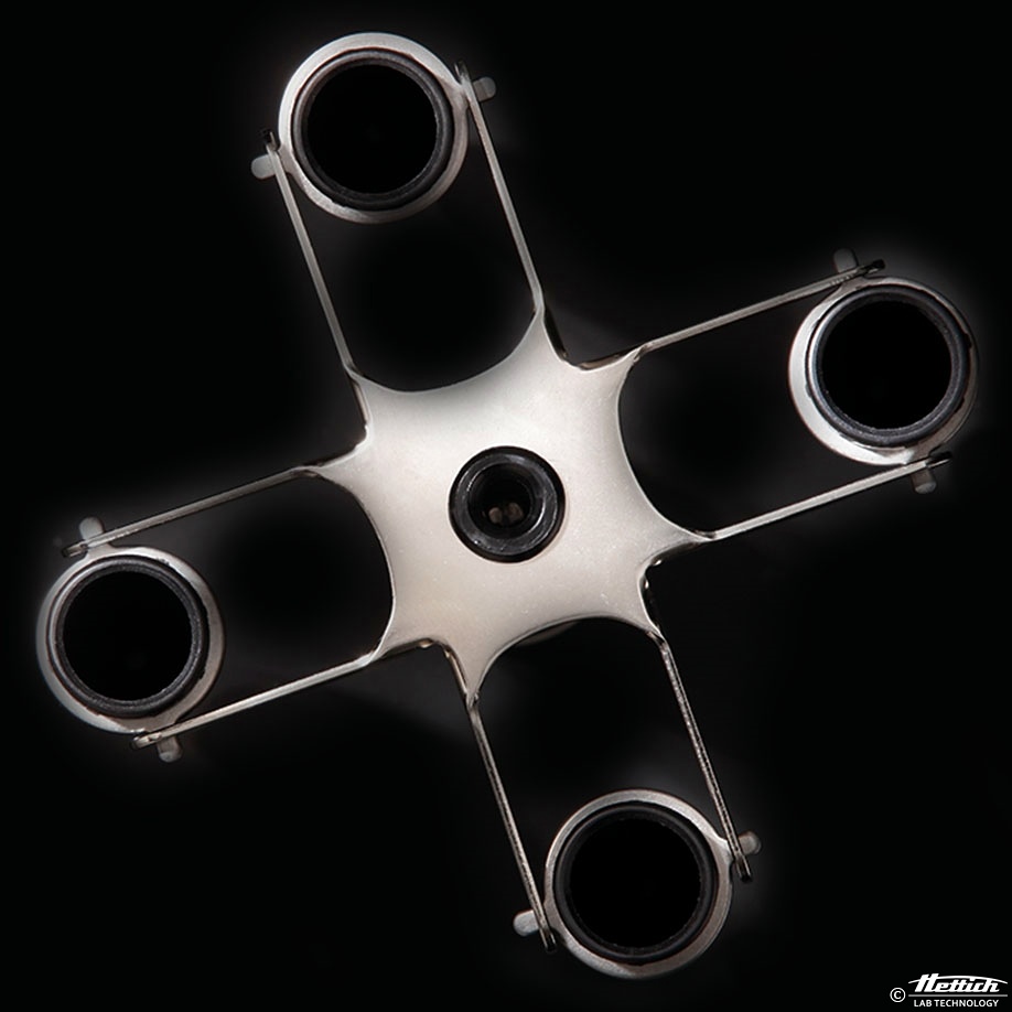 [HET 1014] Ausschwingrotor 90° für 4 x 15 ml Mit Gehänge für HET 1011