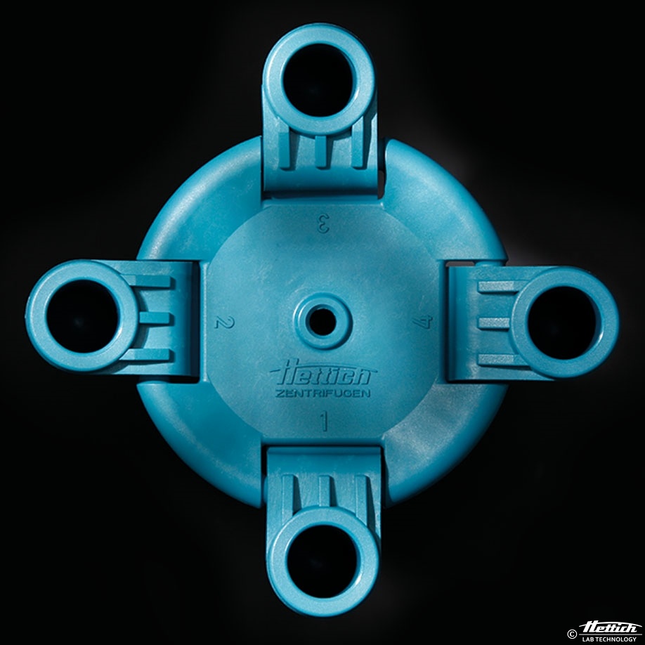 [HET 1025] Aussschwingrotor 50° für 4 x 15 ml mit Gehänge für HET 1011