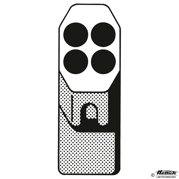 [HET 1369] Kunststoff-Gehänge, 4-fach Ø 17,6 x 71,5 mm