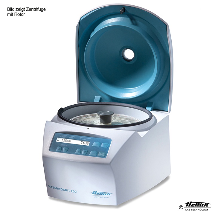 [HET 1801] HAEMATOKRIT 200 Zentrifuge 208-240 V, inkl. Rotor
