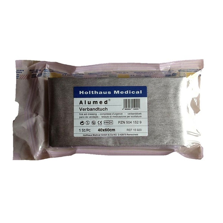 Alumed Verbandtuch mittel steril Aluminiumbeschichtet 60 x 80 cm