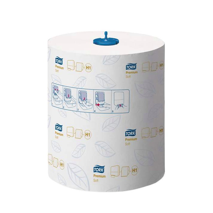 Tork Matic Einmal-Handtücher H1 Hochweiß 2-lagig 24,5 x 21 cm (6 Rl.)