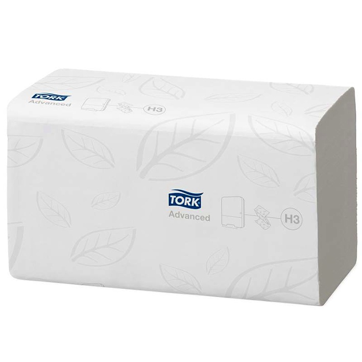 Tork ZZ Einmal-Handtücher H3 Weiß, 2-lagig, 23 x 23 cm (15x250 Bl.)