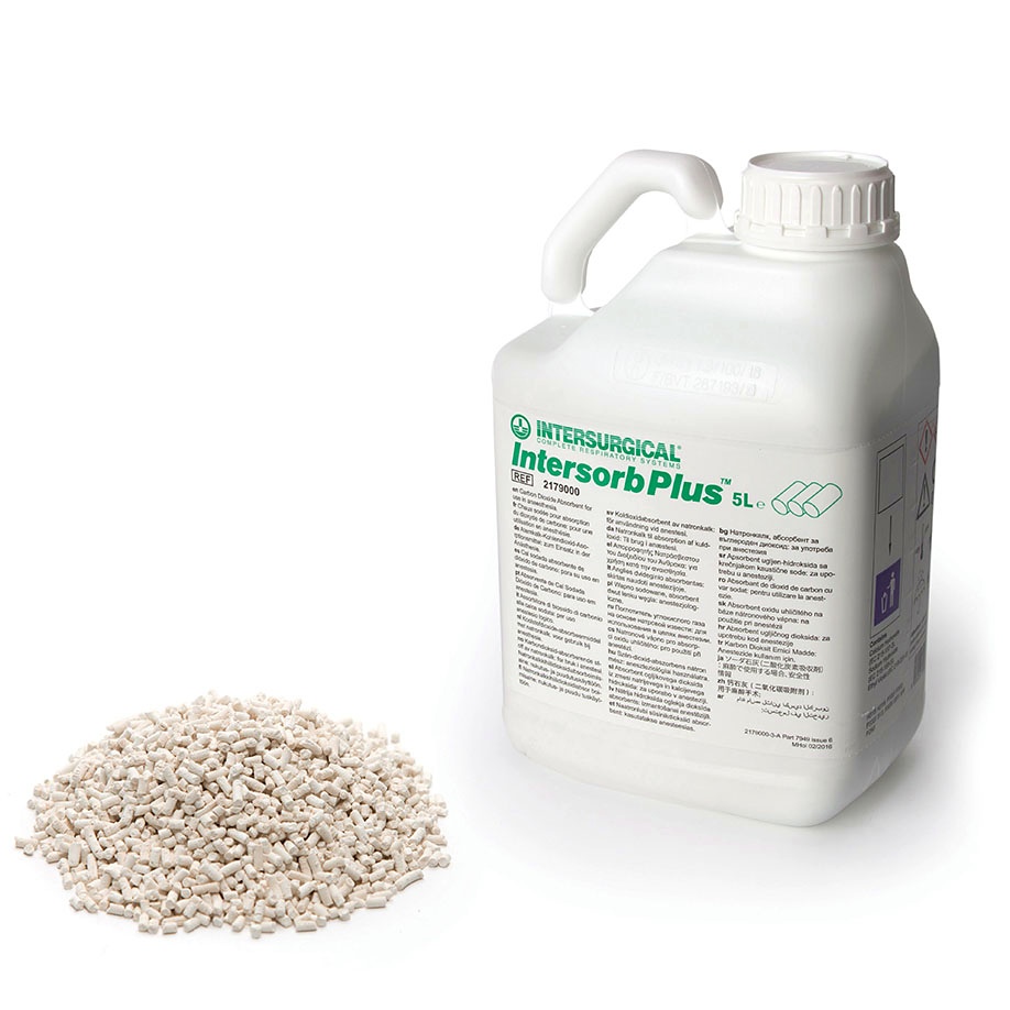Atemkalk Intersorb Plus Gekörnt, 4,50 kg / 5 Ltr.