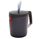 WYPALL Reach Spender transparent schwarz Für Zentralentnahme, 25,4 x 18 x 22,4 cm