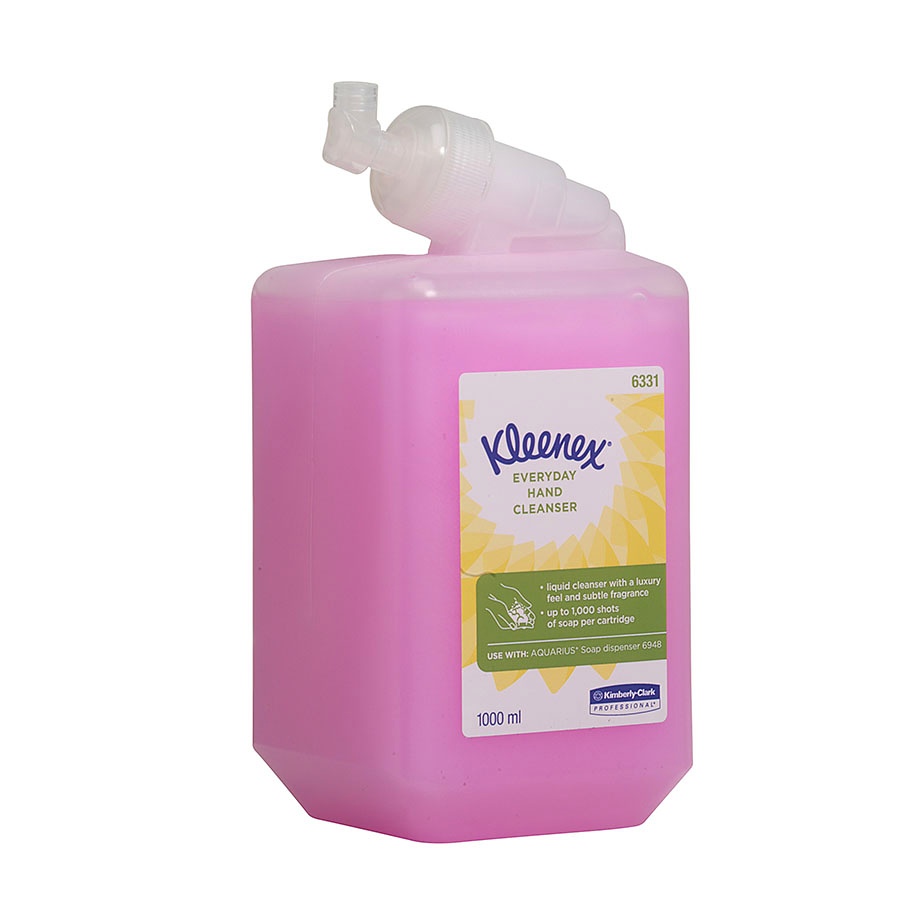 [KIM 6331] KLEENEX normale Waschlotion Rosa, parfümiert (6 x 1 Ltr.)
