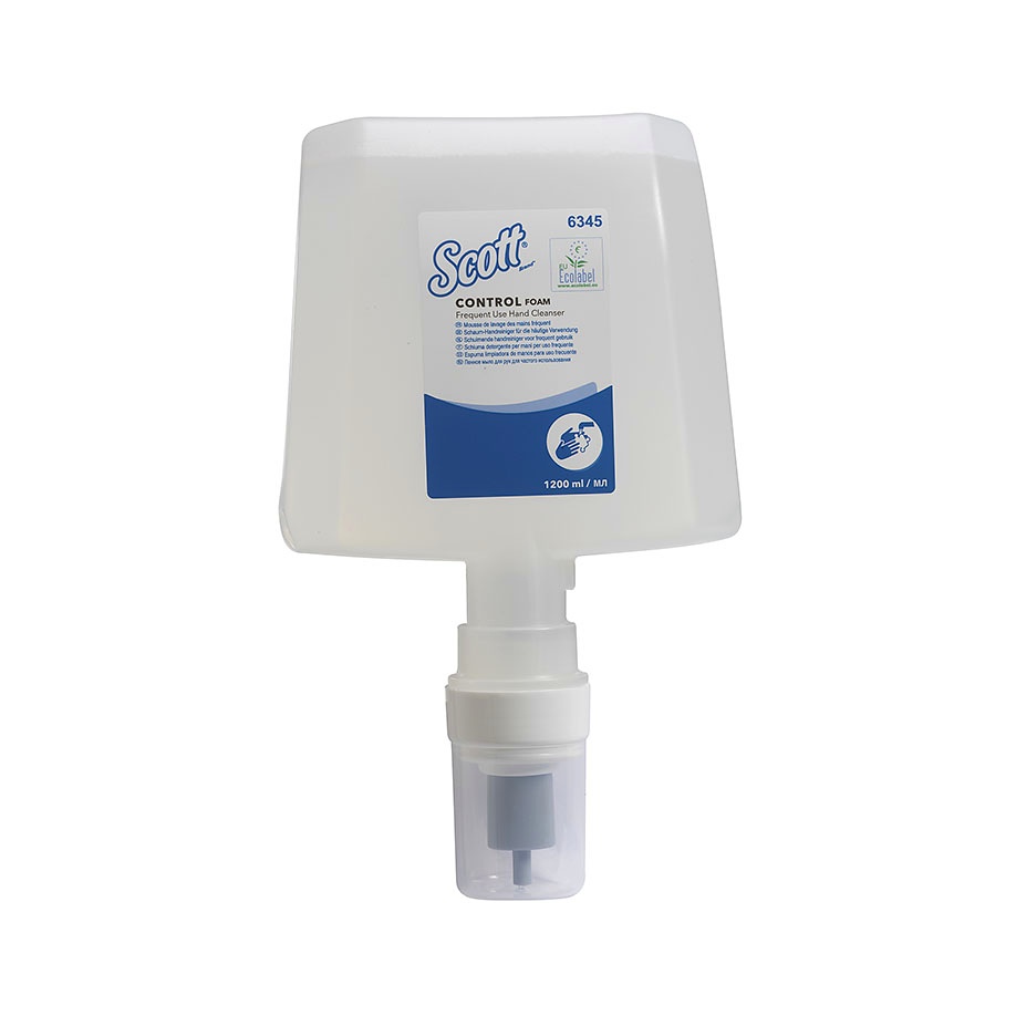 [KIM 6345] SCOTT Control Schaumhandreiniger Transparent, unparfümiert (4 x 1,2 Ltr.)