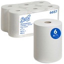 SCOTT Control Slimroll Rollenhandtücher 1-lagig, weiß, 19,8 cm x 165 m (6 Rl.)