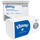 KLEENEX Ultra Handtücher medium 2-lagig Weiß, 31,8 x 21,5 cm (15 x 124 Bl.)