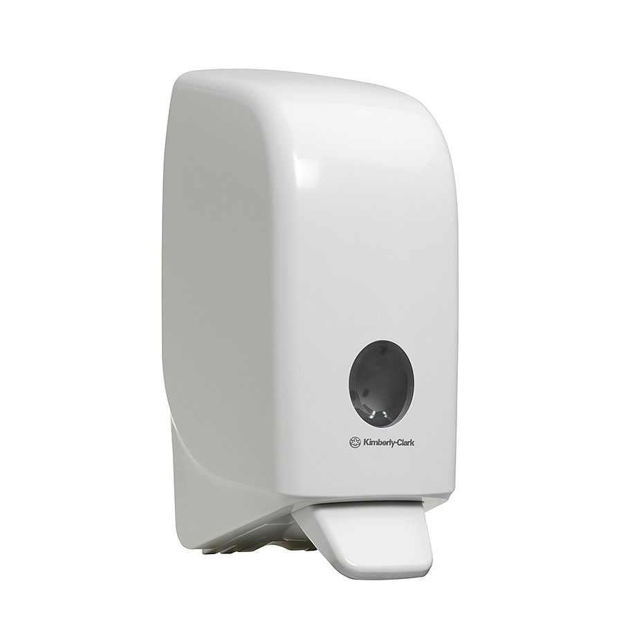 [KIM 6948] AQUARIUS Spender für Handreiniger 1 Ltr., weiß, 23,5 x 11,6 x 11,4 cm