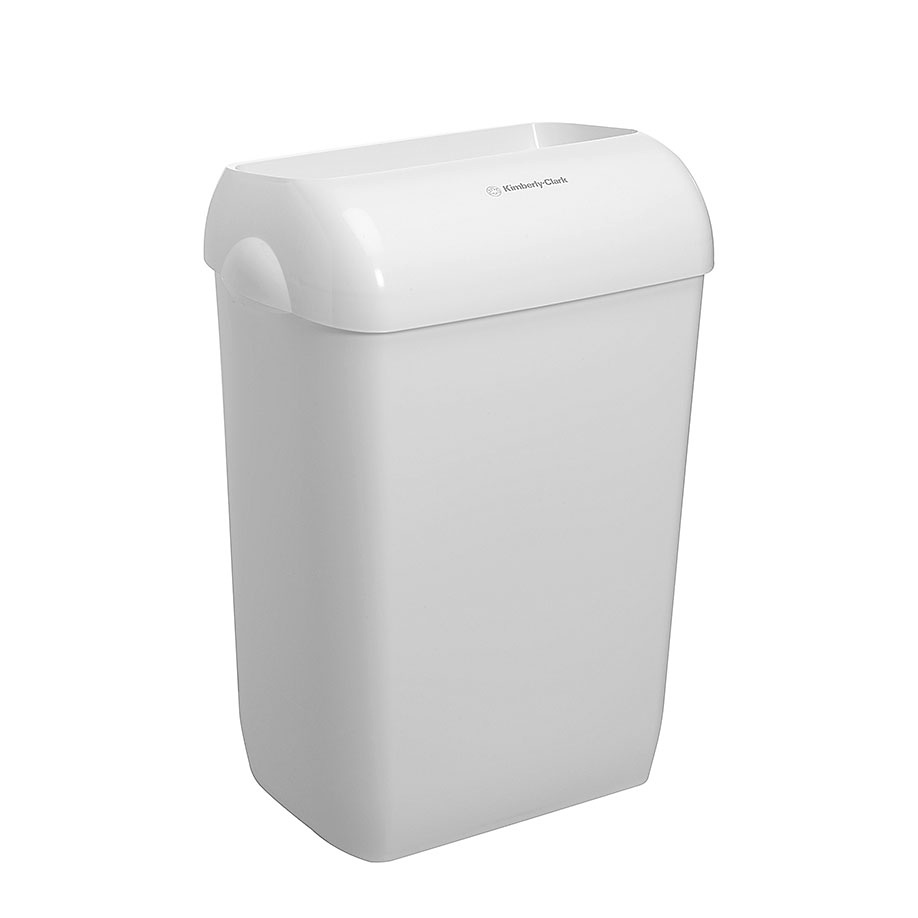 Aquarius Abfallbehälter Kunststoff weiß 43 Ltr., 56,9 x 42,2 x 28,7 cm (2 Stck.)
