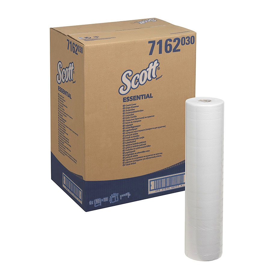 [KIM 7162] SCOTT ESSENTIAL Ärzterollen, 1-lagig Weiß, geprägt, 59 x 37 cm (6 x 198 Bl.)