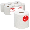 WYPALL Papierwischtücher 2-lagig Weiß 18,5 x 38 cm (6 x 380 Bl.)