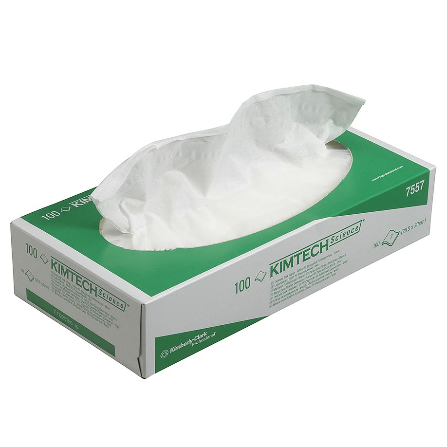 [KIM 7557] KIMTECH SCIENCE Labortücher, 2-lagig Weiß, 20 x 20 cm (24 x 100 Bl.)