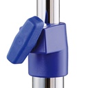 ISS Kunststoffbuchse ultramarineblau RAL5002 montiert mit T-Griff M6 Niro