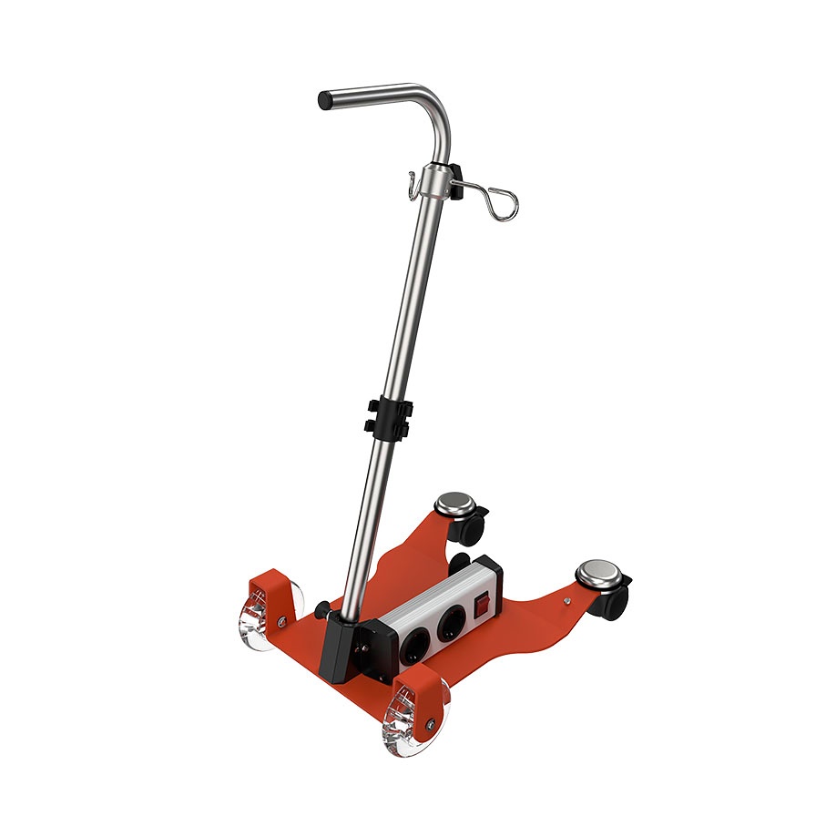 [KLE I-ANTON1] Infusions-Trolley ANTON Orange pulverbeschichtet