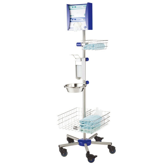 [KLE S02512PB] Mobiles Hygienecenter, ultramarinblau RAL 5002