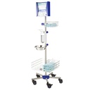 Mobiles Hygienecenter, ultramarinblau RAL 5002