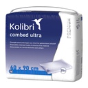 Kolibri combed PREMIUM ultra, blau Krankenunterlagen 60 x 90 cm (25 Stck.)