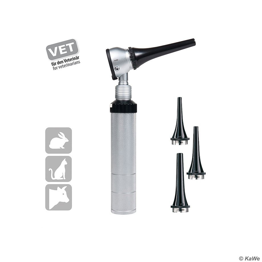 [KUW 01.11135.001] KaWe EUROLIGHT VET C30 Otoskop 2,5 V VL, Griff C mit Clic-Verschluss