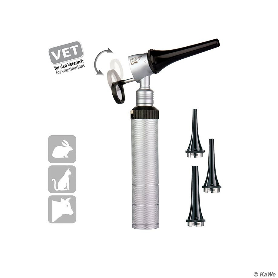[KUW 01.11136.001] KaWe EUROLIGHT VET C30 OP Otoskop 2,5 V, VL, Griff C mit Clic-Verschluss