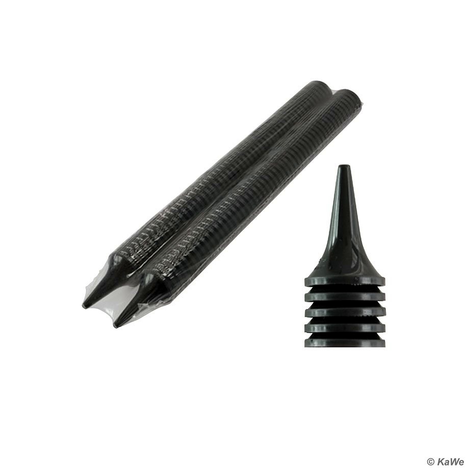[KUW 01.71122.001] Einweg-Ohrtrichter groß, schwarz Ø 4 mm (10 x 100 Stck.)