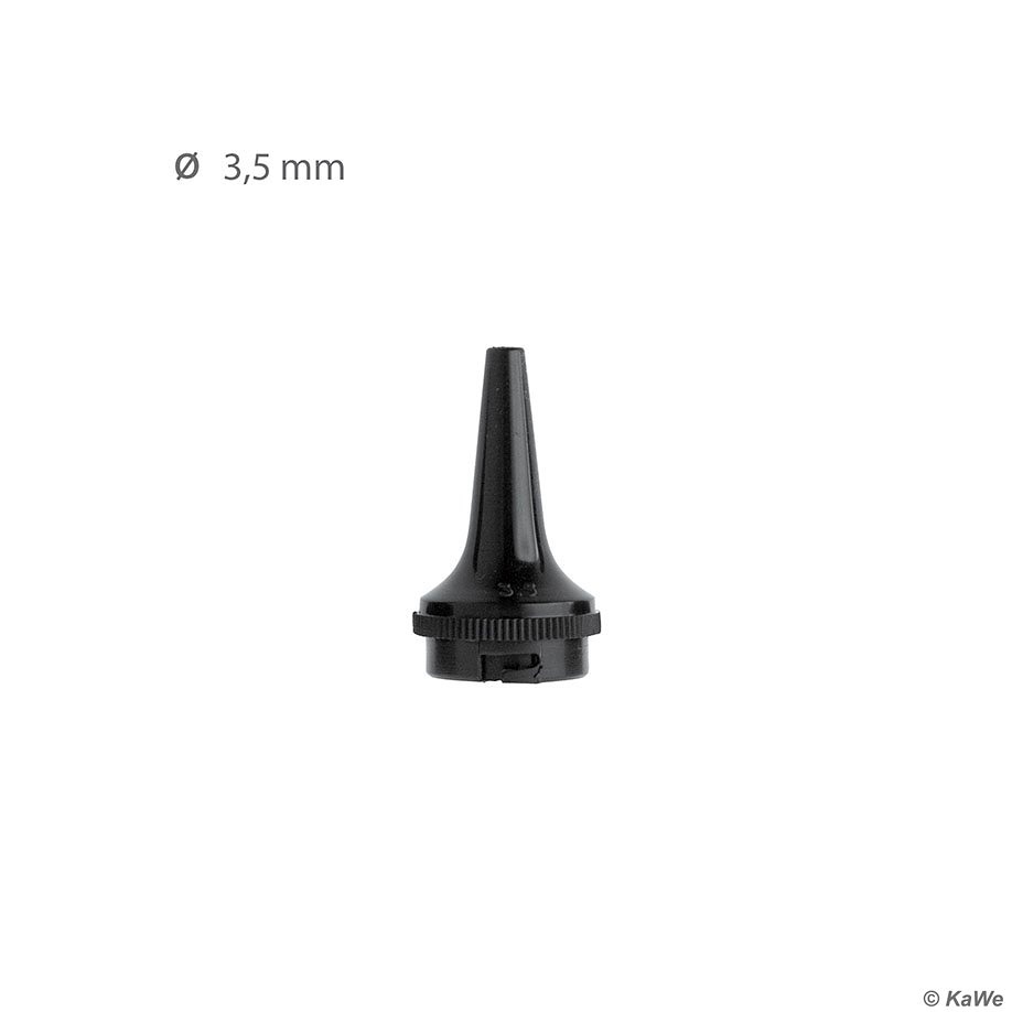Dauer-Ohrtrichter schwarz, Ø 3,5 mm (3 Stck.)