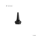 Dauer-Ohrtrichter schwarz, Ø 3,5 mm (3 Stck.)